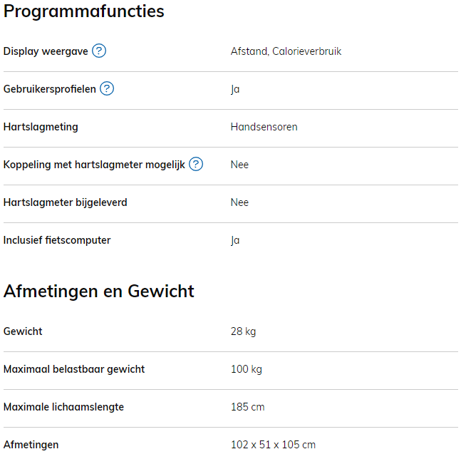 FitBike Race 4 specificaties
