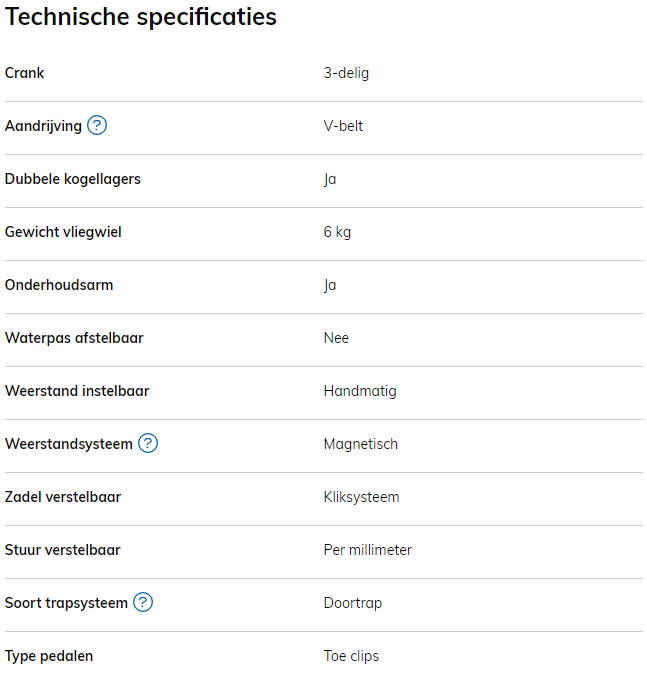 FitBike Race 4 specificaties