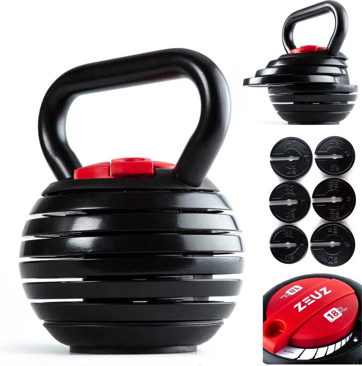 ZEUZ® Verstelbare Kettlebell