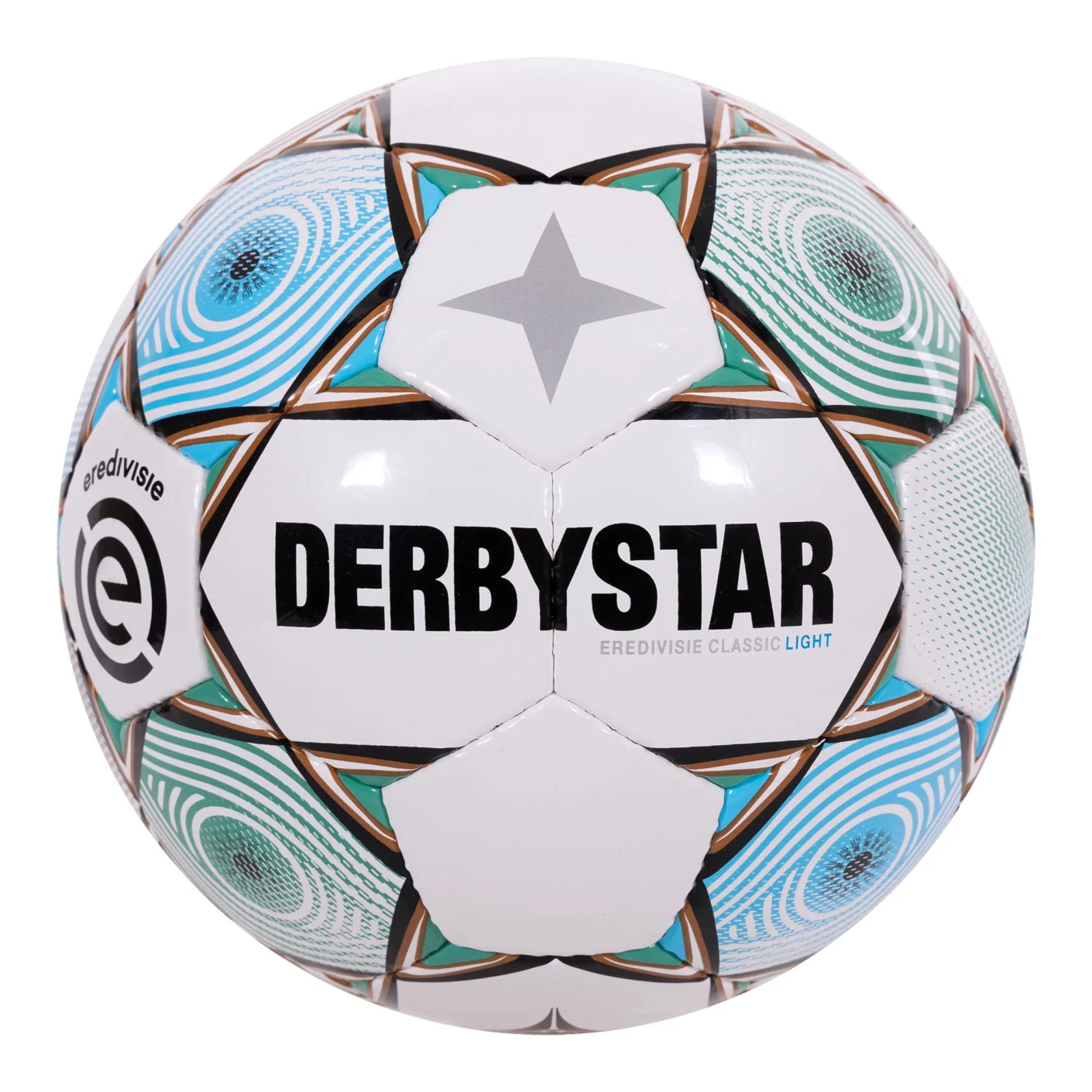 Derbystar Eredivisie Classic Light Voetbal Maat 5 2025-2024 Wit Groen Blauw
