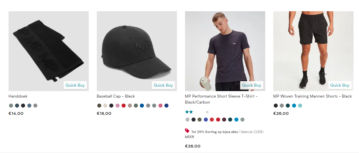 Myprotein fitness kleding