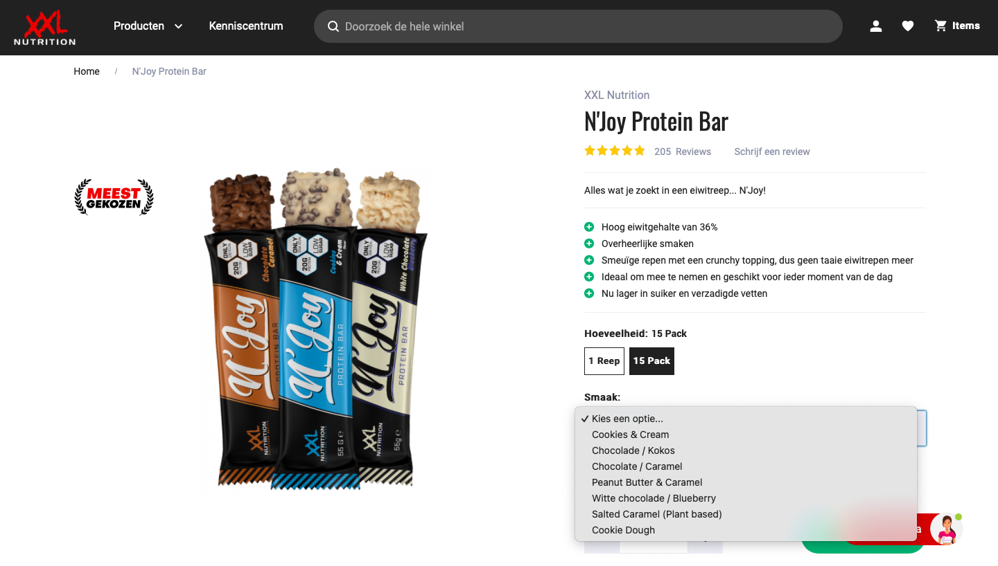 XXL Nutriton N'Joy Protein Bar