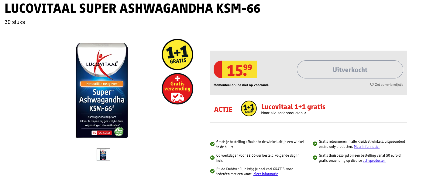 Ashwagandha kruidvat