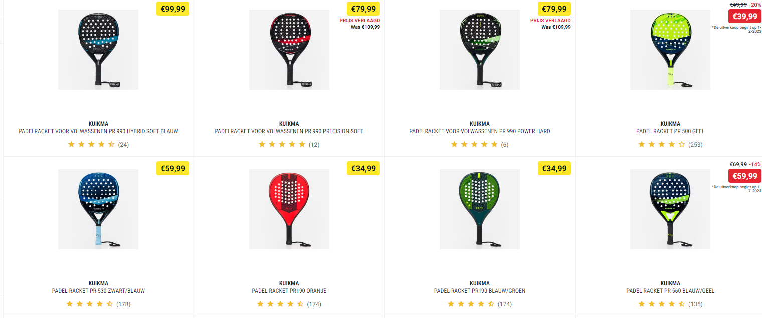 Kuikma decathlon rackets