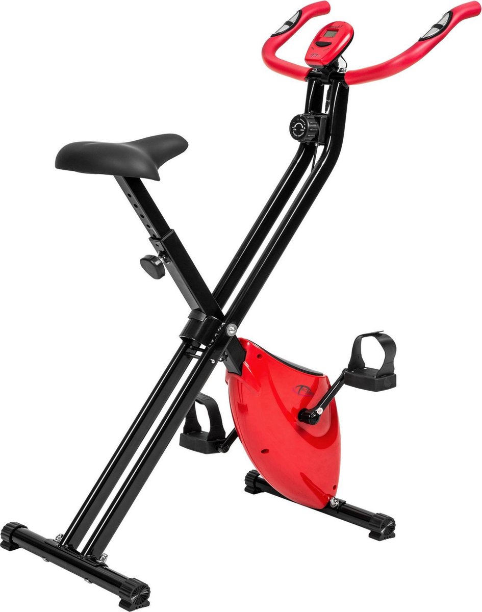 Tectake - Hometrainer - X-Bike Licht & opvouwbaar met LCD display