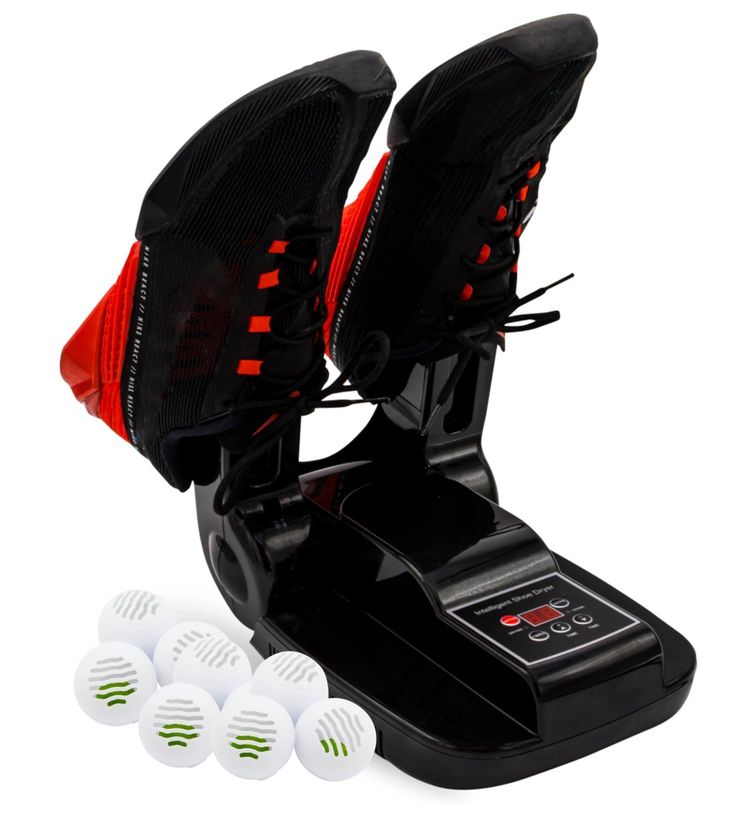 Vulpes Goods® Tech - Schoenendroger & Schoenverfrisser met Ozone - Ozone & Droogfunctie - Incl. Stofdoek & 10 Schoenverfrissers - PRO versie
