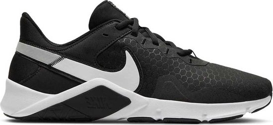 NIKE Legend Essential 2 Schoenen - Black / White / Metallic Silver - Heren - EU